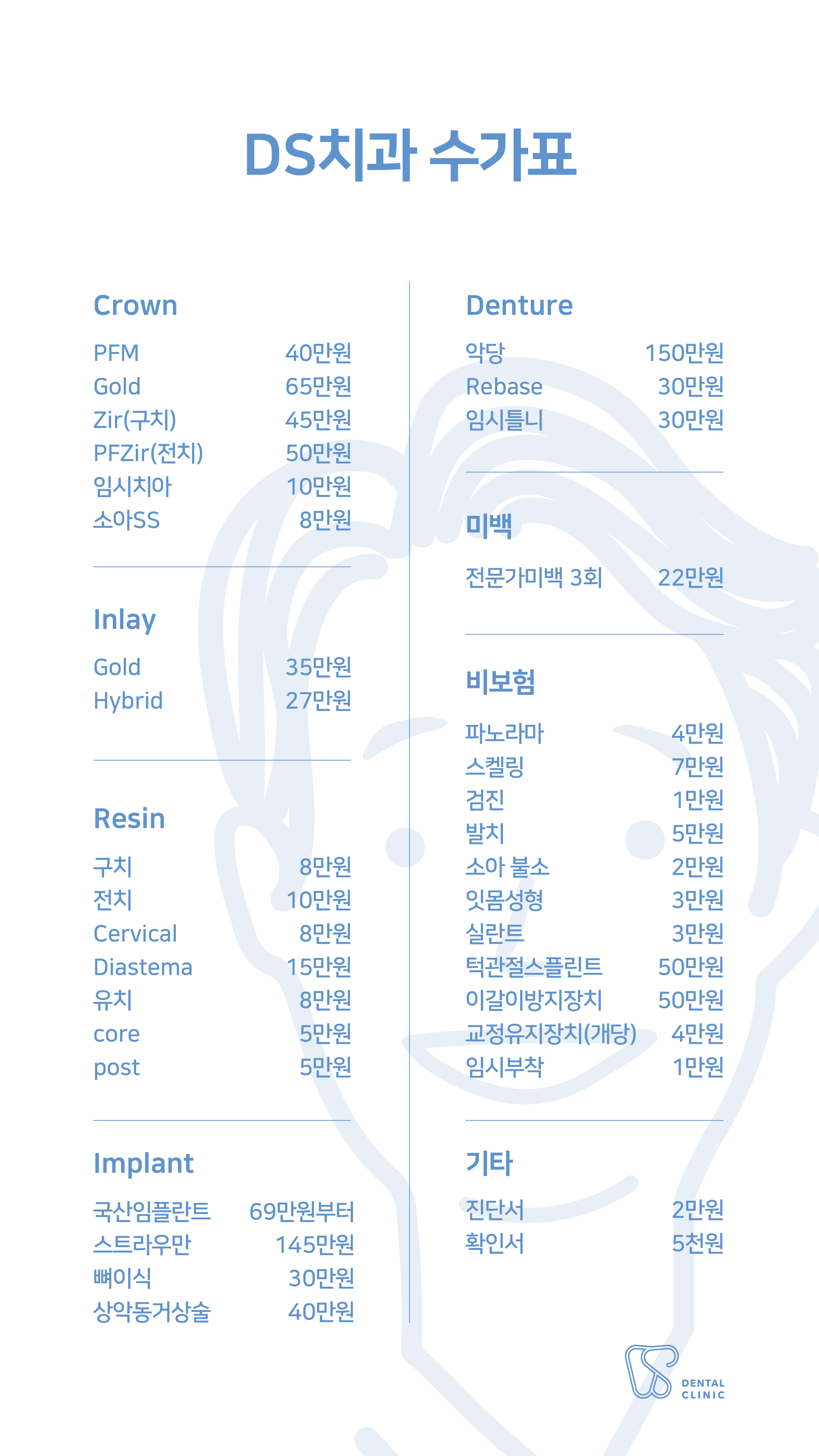 수가표